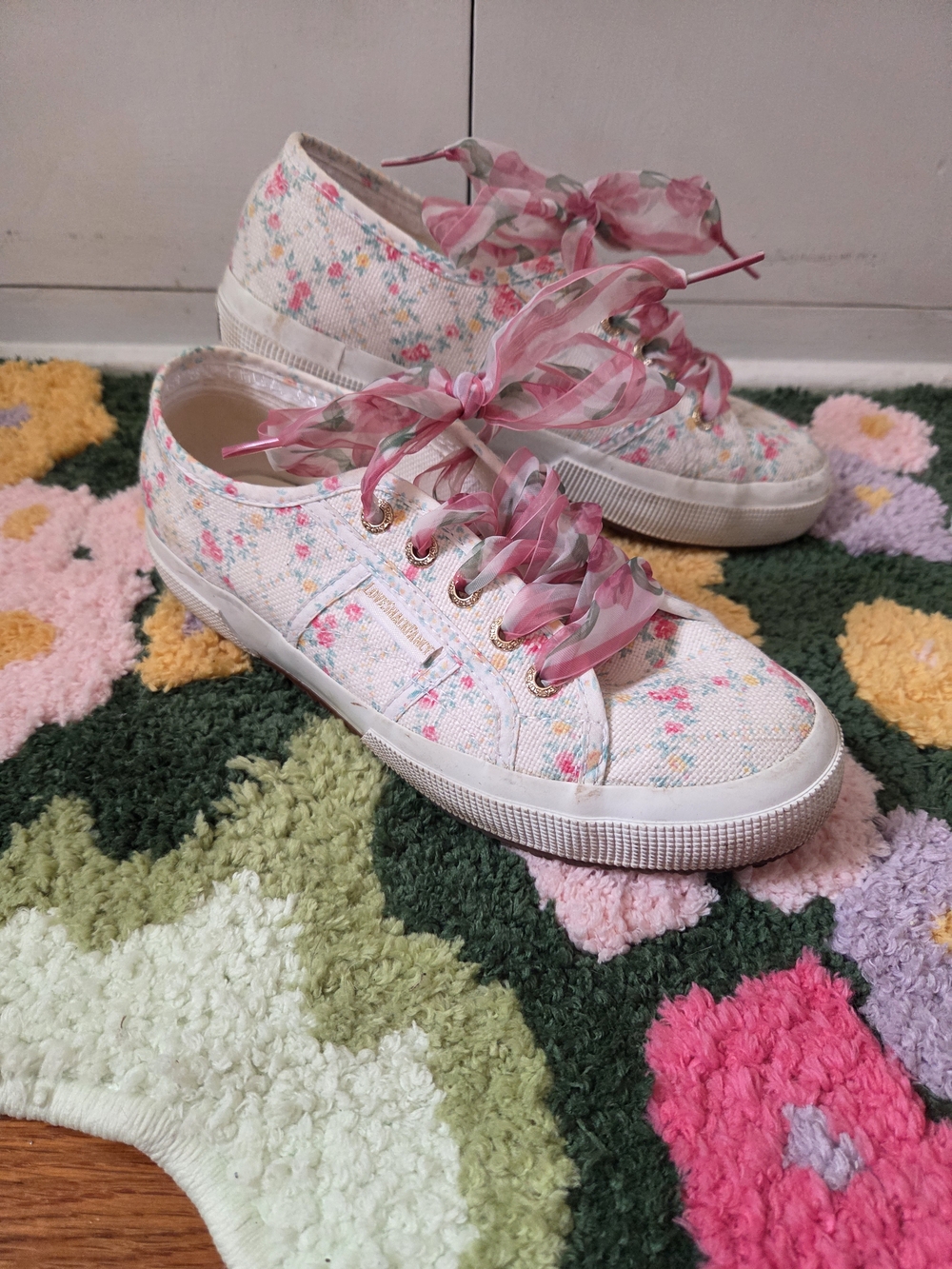 Superga X Love Shack Fancy Floral Canvas Sneakers Size 38 (US 7.5)